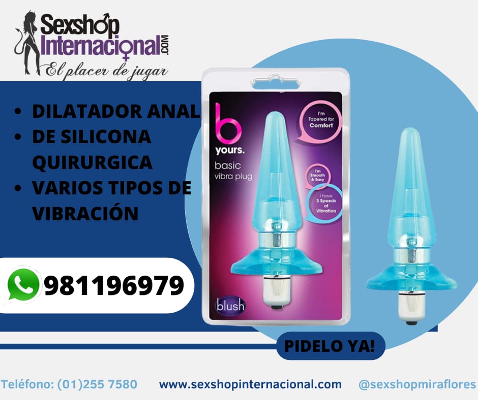 VIBRADOR ANAL POTENTES VIBRACIONES-YOURS BASIC-SEXSHOP LIMA 981196979